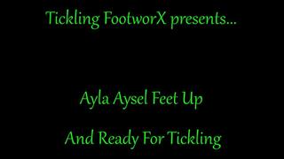 Ayla Aysel Feet Up And Ready For Tickling