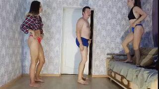 Hot ballbusting girls