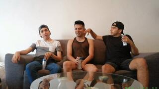 Three Cute Twinks Having Tickle Fun + Foot Worship