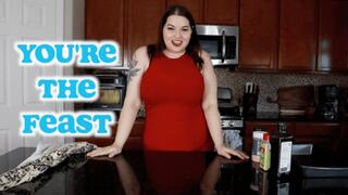 You’re the Feast - A same size vore scene featuring: housewives, cooking, vore chat, female domination, and POV - 1080 MP4