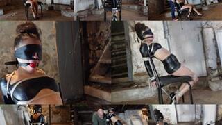 Blindfolded and bound in a strict chair tie (MP4 SD 3500kbps)