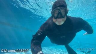 Freediver Maniac With Greasy Rose