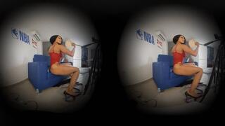 Brenda Biceps VR Video 24 - Red Body Webcam Stream VR Video Part I