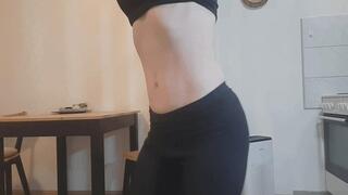 Stretching along the pole wmv