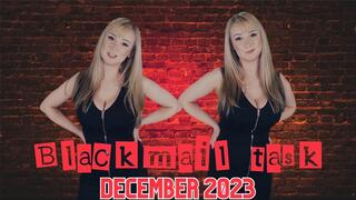 Blackmail task December 23