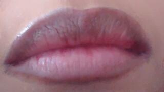 Applying Red Lipstick Pucker Up