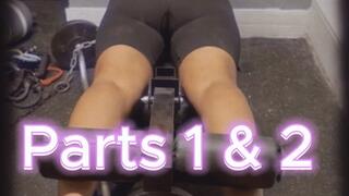 Dirty Gym Dirty Socks Foot gagging ballbusting and pissing on his face for not cleaning the gym