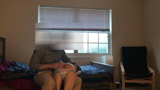 JJ gets his pullup pulled down for a spanking