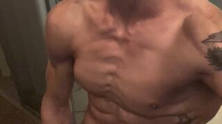 POV Outdoors Public Porch Masturbation Big Dick Tattooed Muscle Hunk Daddy Dirty Talk JOI Facial Cumshot Hoss Kado