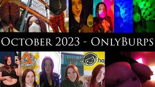 October 2023 - OnlyBurps Compilation - Public Outdoor Burping at Oktoberfest with Indoor Belching at Museum of Illusions and Dave n Busters!