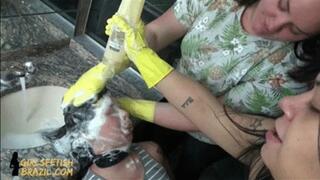 Cruel Girls Humiliation Slave and Mouthsoaping by Sofia BBW and Mistress Beh # SD MOBILE