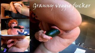 Granny veggie fucker