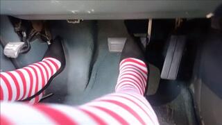 Driving christmas socks