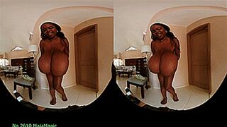 VR180 3D - The reversed Bra Strip Dance (Clip No 2610 - 4K mp4 version)