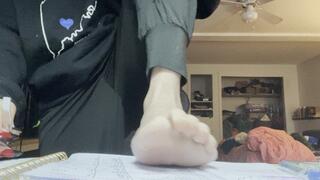 Feet On the Desk, Toe Nail Clipping - Hammer Toes, Spreading, Skinny Feet