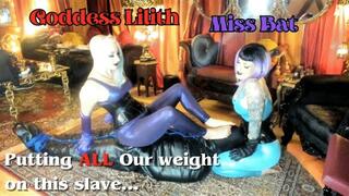 Double Domme bondage sack play!