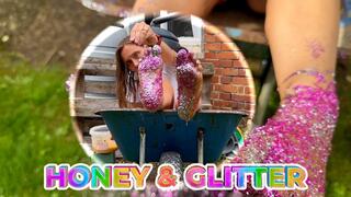 Sticky Honey and Glitter Feet (MOV 4K)