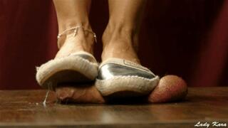 Cute Ballet Flats in a Very Painful Cock Massage (720 HD)