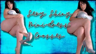 Sexy Shiny Mini-dress Crosses wmv
