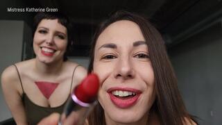 Mistresses Tease You Sissy Cuck POV HD, panties, lesbian, femdom, feminization, Katherine Green, Jane Jupiter, panty smelling