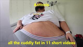 Antonio All the cuddly fat in 11 short Videos