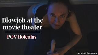 Blowjob at the cinema - POV Roleplay