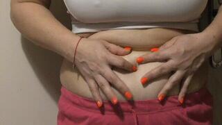 Finger deep in navel ORDER a