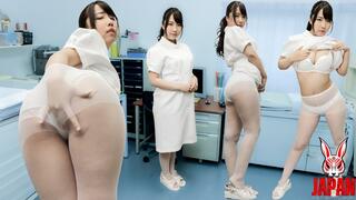 Nurse Kurumi TAMAKI's Naughty White Pantyhose Play