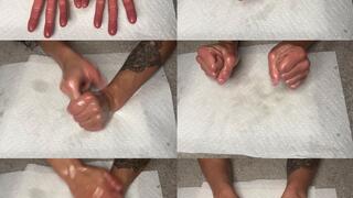 Hand Fetish - Oil, Hand Expressions, ASMR, Natural Finger Nails, Fingers, Palms, Top of Hands, Strong Woman Hands, Autonomous Sensory Meridian Response