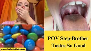 POV Vore Giantess-Snack Sized Step-Brother Slobbered On & Swallowed