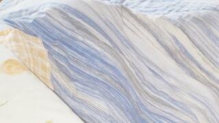 UNDER SHEET MORNING GLORY + BALL STRETCHING + WILD WANK WITH FINAL SPLASHES OF SEMINAL FLUID