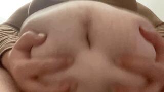 My heavy belly on your face POV