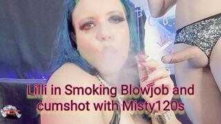 Lilli in Smoking Blowjob and cunshot with Misty120s - SFL257