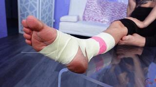 Skeptical of Josie's Sprain! ft Goddess Fina & Josie Jo