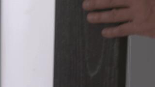 Wearing a Slinky Brown Leather Dress and Heels the Beautiful Spiritualist Struggles Bound and Gagged! 1080p Video Version