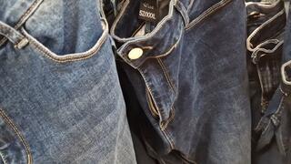 Big hairy pussy in tight panties and big ass in tight jeans 1080HD