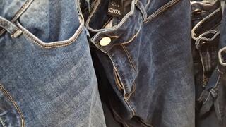 Big hairy pussy in tight panties and big ass in tight jeans 720HD