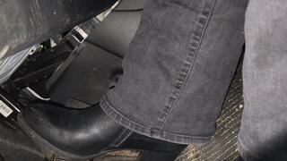 Driving in Heeled Boots and Jeans
