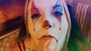 Naughty Clown Girl Gets Messy Facial