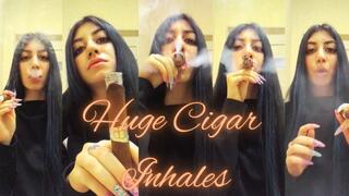Huge Cigar Inhales