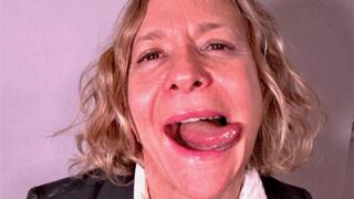 VR 180 - Adella's Mouth and Tongue Tease