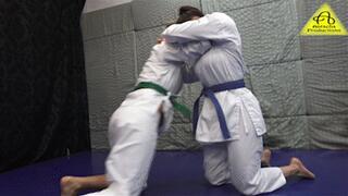 Dolly vs Kimbra judo GI match