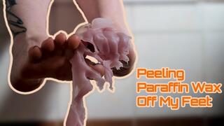 Peeling Paraffin Wax Off My Feet