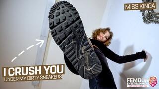 I will crush you under my dirty sneakers ( Giantess Feet and Trampling POV with Miss Kinga ) - 4K UHD MP4
