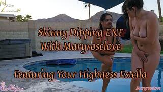 Skinny Dipping Swim with Maryroselove CAUGHT 2k