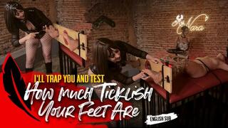 Nara traps Fennix with exposed soles and tickles her whole body (1080 EN-sub)