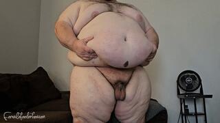 SSBHM restrains FFA against his fupa and dick during sloppy blow job