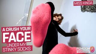 I'll stand in your face with stinky socks! ( Sock Trampling POV with Miss Kinga ) - FULL HD MP4