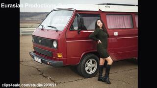 111 - Katya and old van