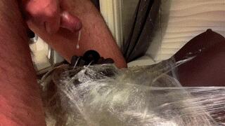 Total immobilization of the slave (fetish and cumshot)